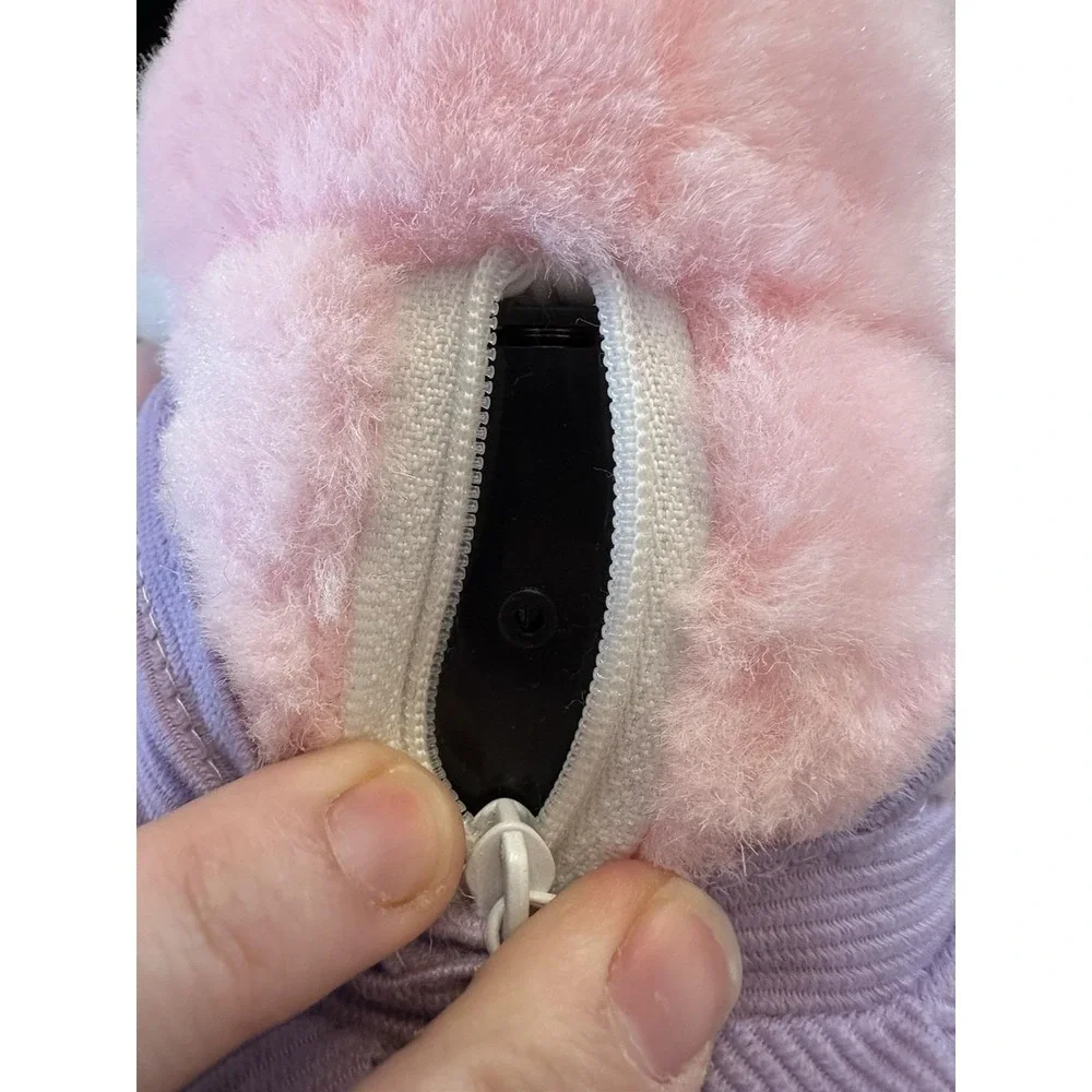 VTG NEW 90's Plush‎ Pink Easter Bunny Carrot Musical Animated Singing 3 Songs
